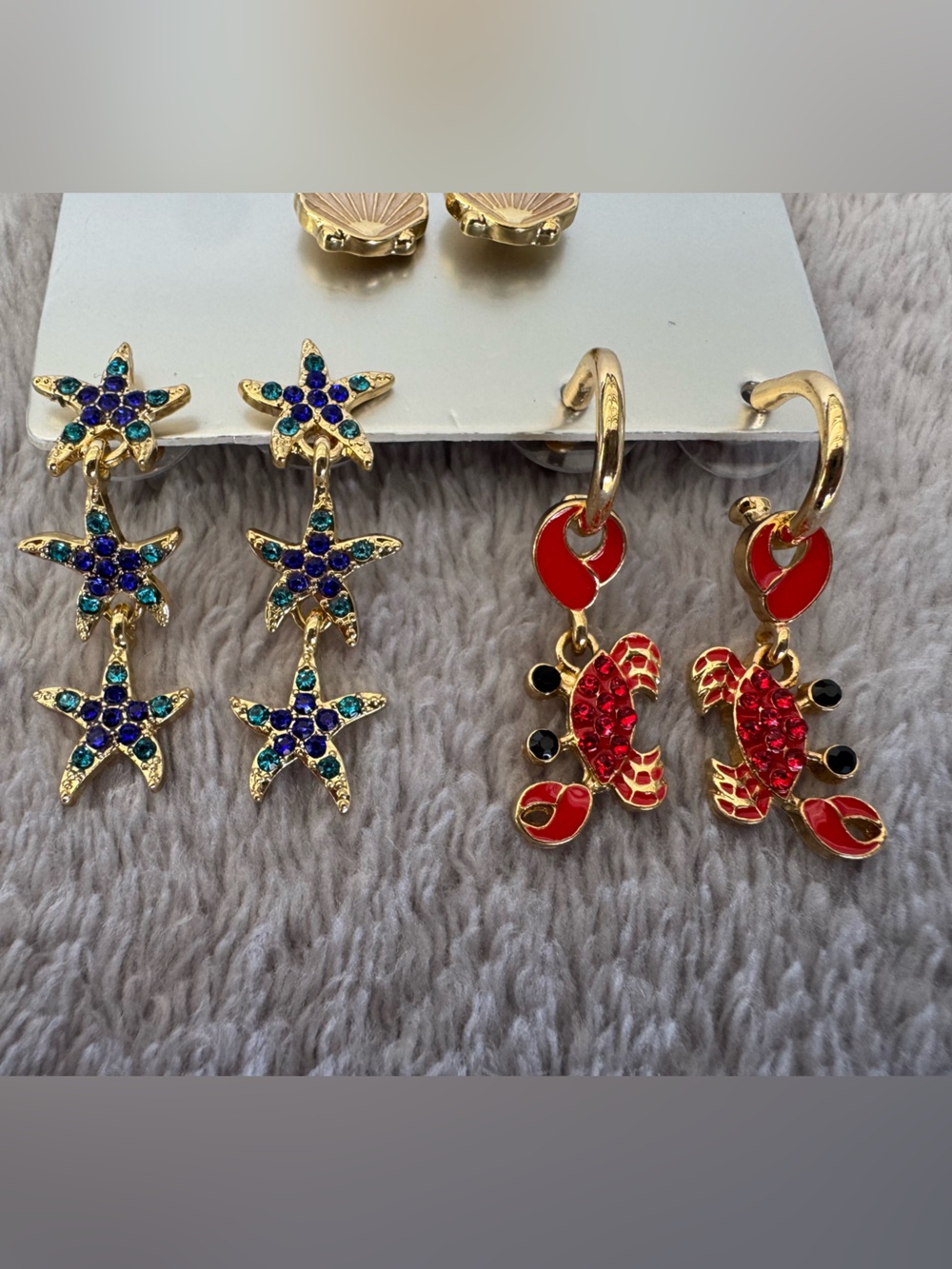 Sugarfix by Baublebar A Shore Thing Beach Themed Earring Trio - Picture 3 of 7